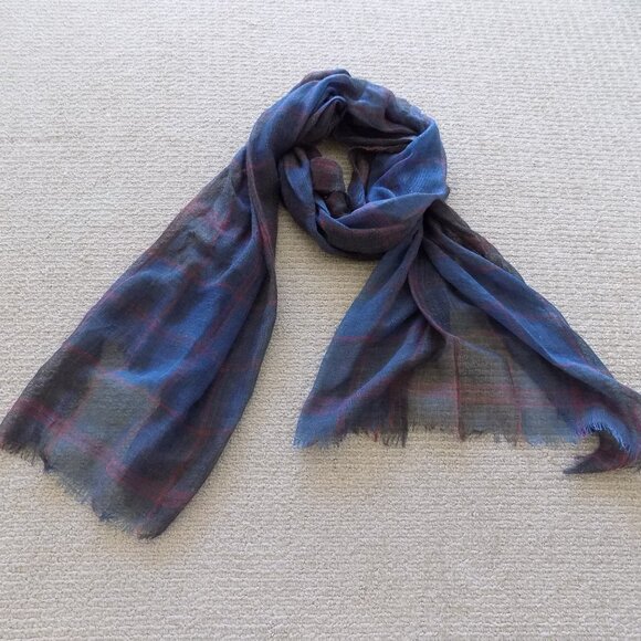 h&m thin light plaid womens scarf - Picture 2 of 4